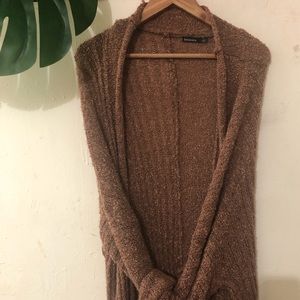Midi length cardigan